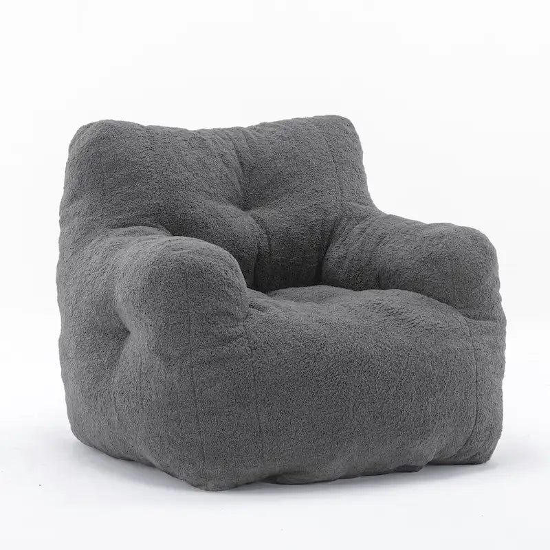 Sitzsack aus Kunstfellstoff, Bodensofa fürs Wohnzimmer, Schlafsofa fürs Schlafzimmer