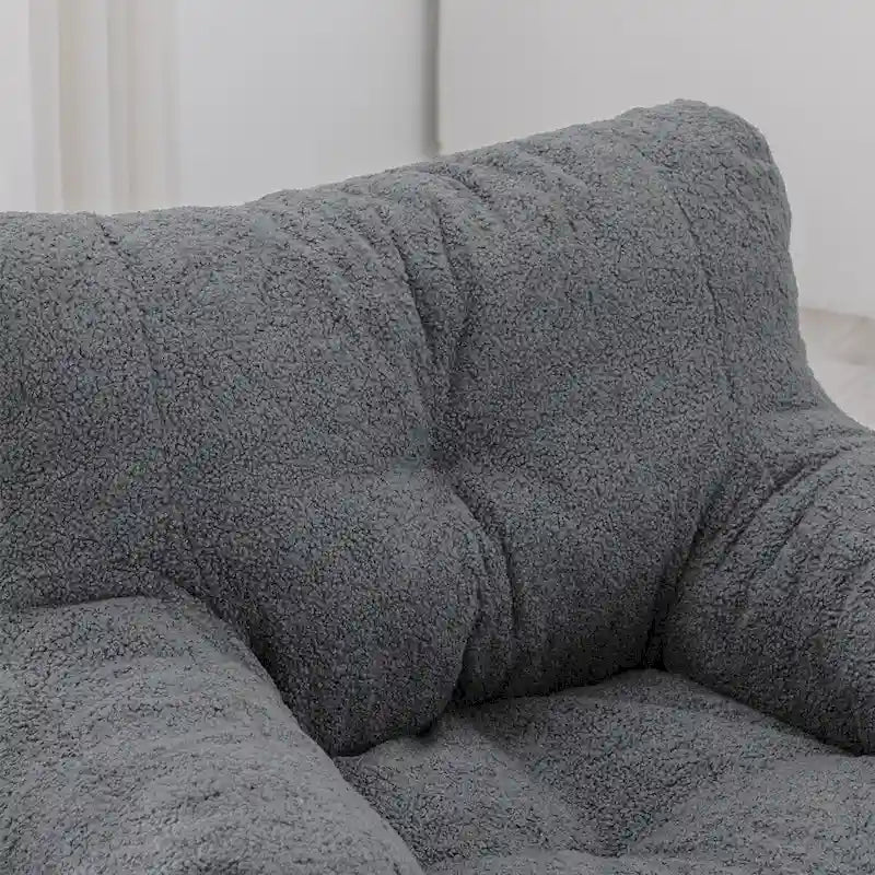 Sitzsack aus Kunstfellstoff, Bodensofa fürs Wohnzimmer, Schlafsofa fürs Schlafzimmer