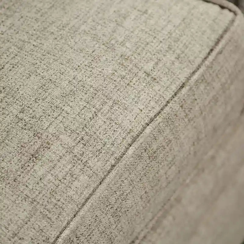 Modernes Sofa-Set im Übergangsstil, beige Stoff, zweiteilig
