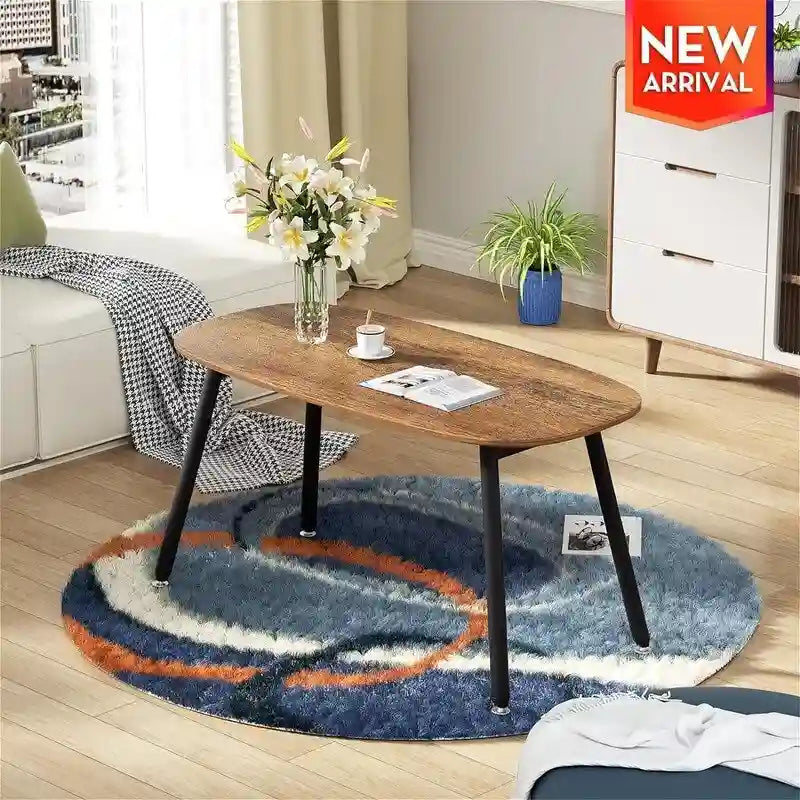 Mesa de centro plegable de estilo rústico