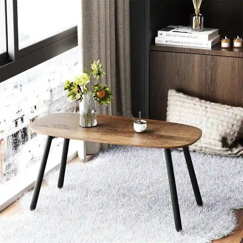 Mesa de centro plegable de estilo rústico