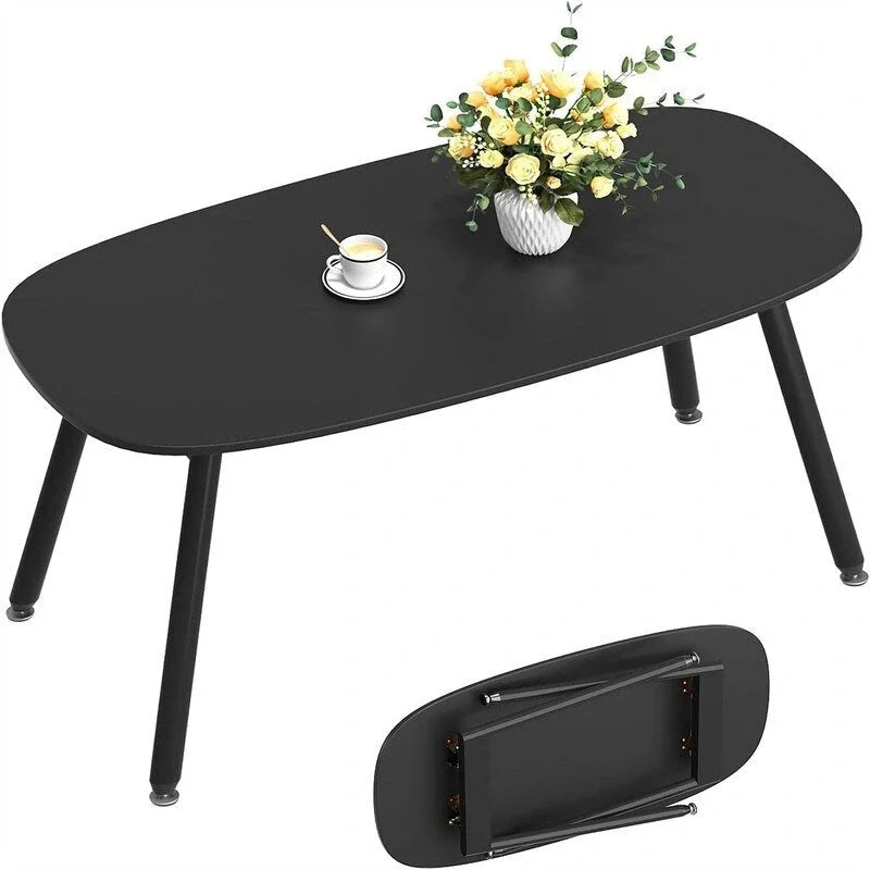 Mesa de centro plegable de estilo rústico