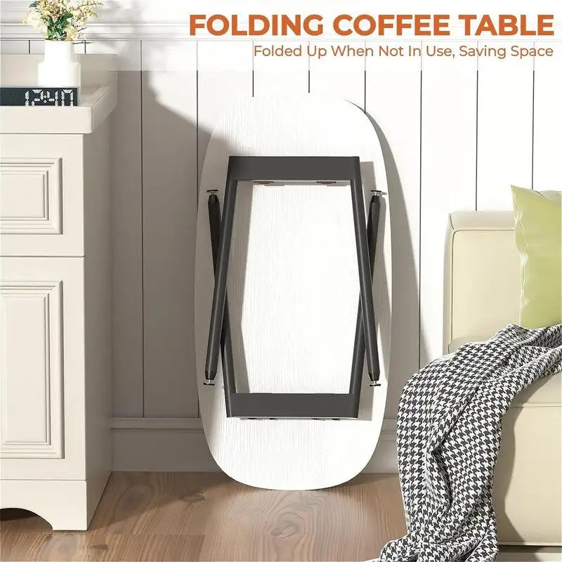 Mesa de centro plegable de estilo rústico