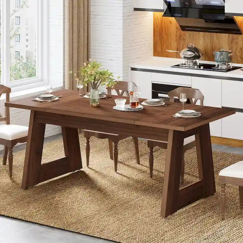 Mesa de comedor rectangular, mesa de cocina
