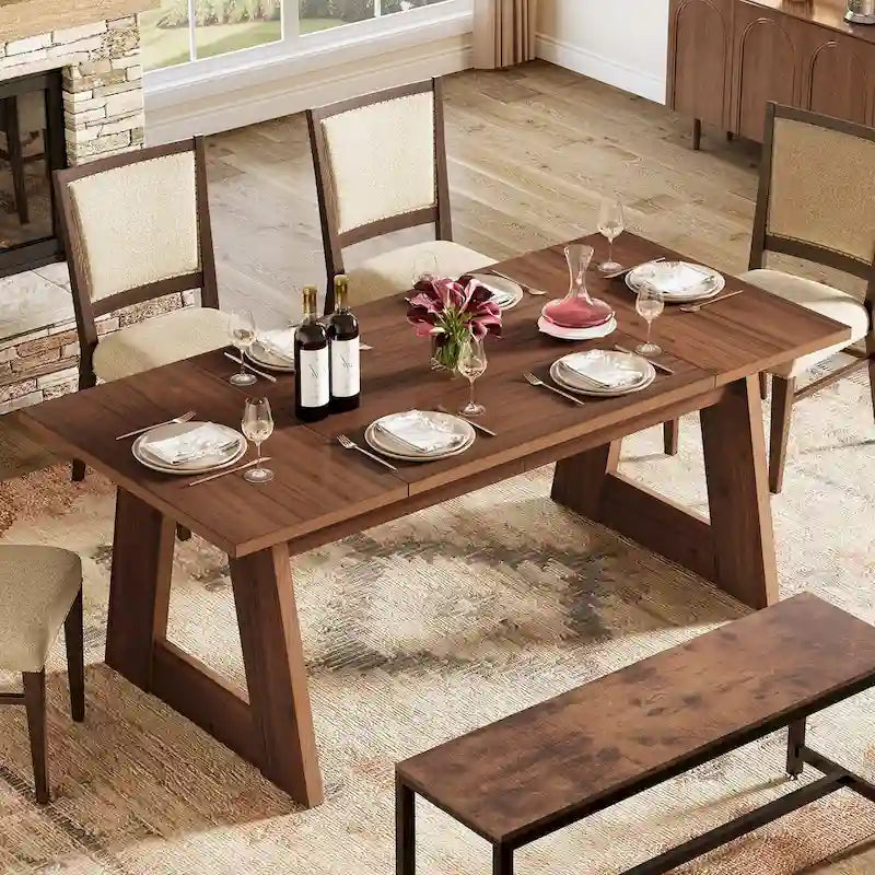 Mesa de comedor rectangular, mesa de cocina
