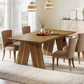 Grande table à manger de style campagnard, table rectangulaire