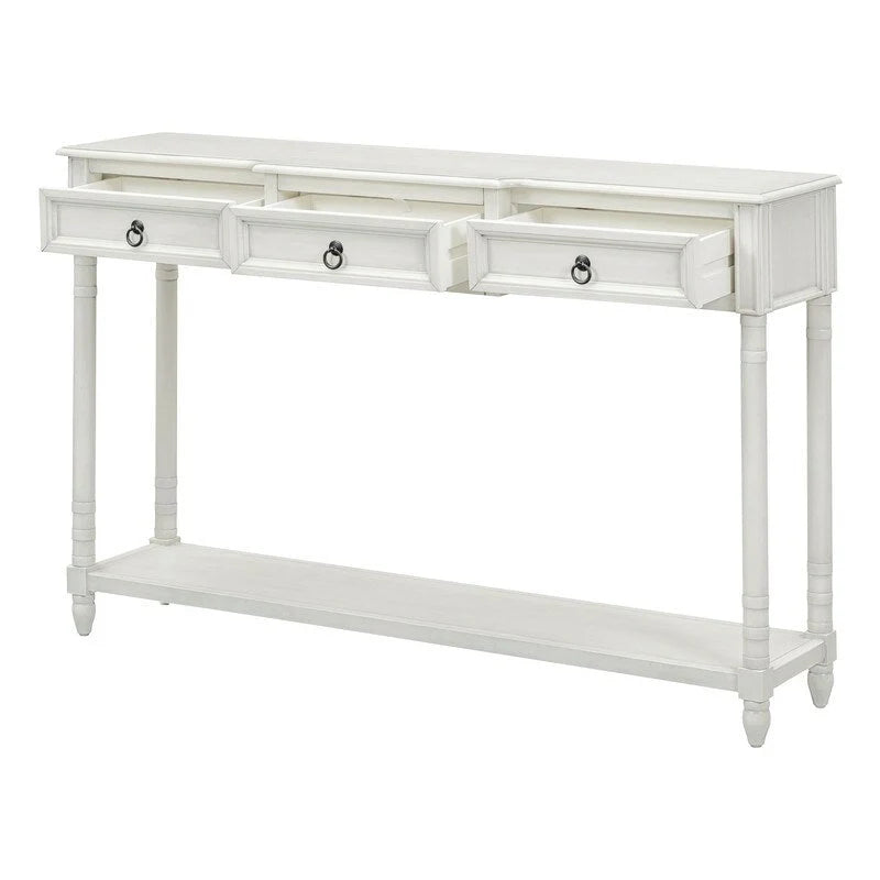 Console, table de canapé avec tiroirs pour l’entrée