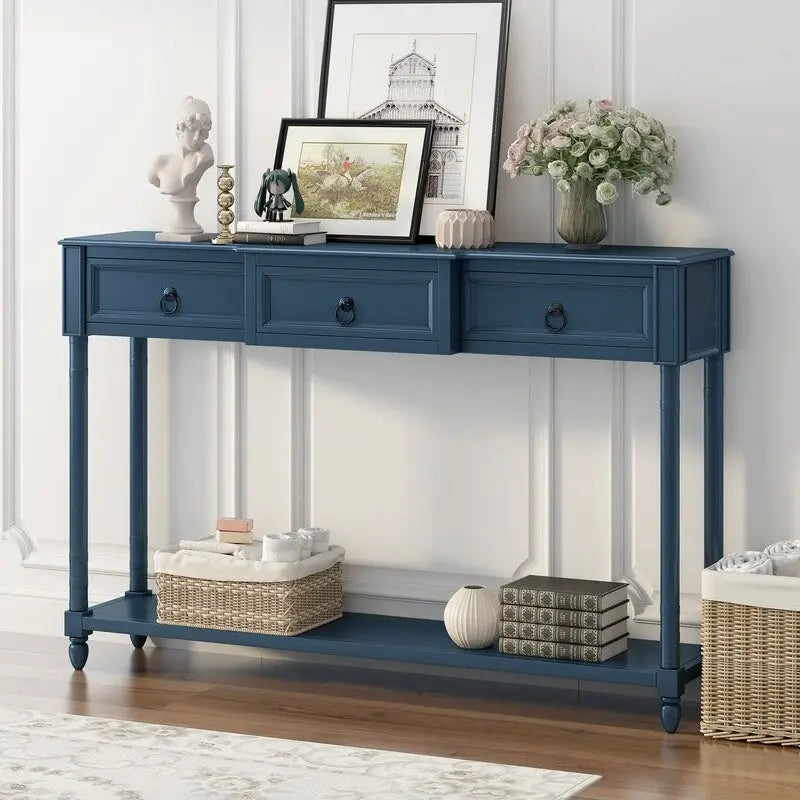 Console, table de canapé avec tiroirs pour l’entrée