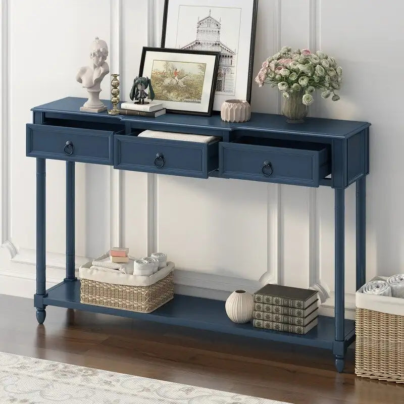 Console, table de canapé avec tiroirs pour l’entrée