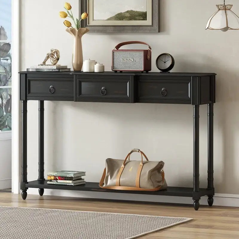 Console, table de canapé avec tiroirs pour l’entrée