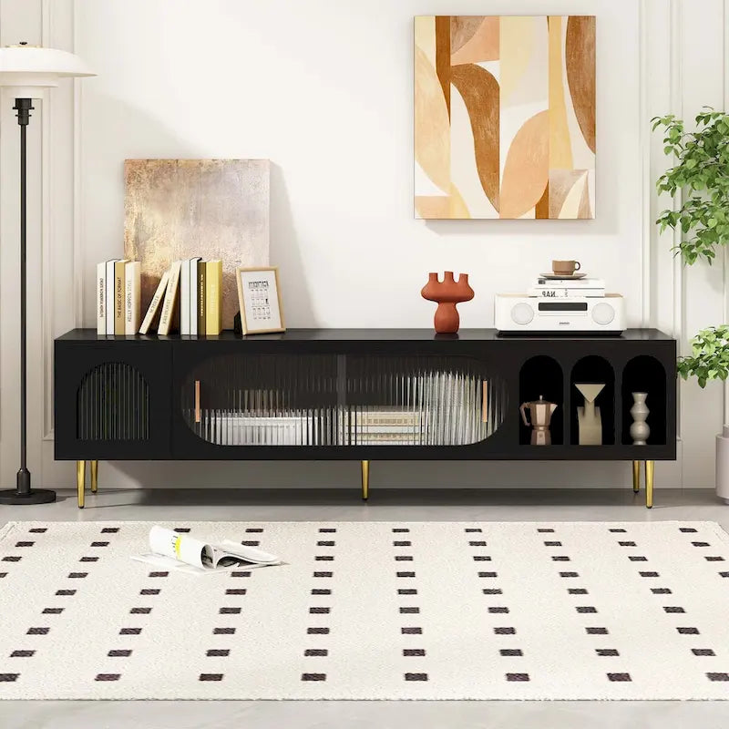 Meuble TV moderne pour téléviseur de 70 pouces, pour le salon