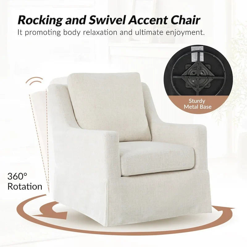 Silla mecedora/silla giratoria desmontable estilo granja