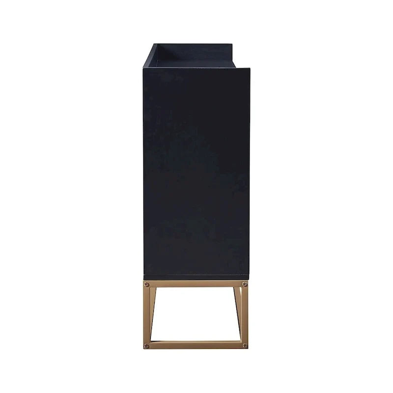 Aparador moderno de 47.2 con 4 puertas y base de metal